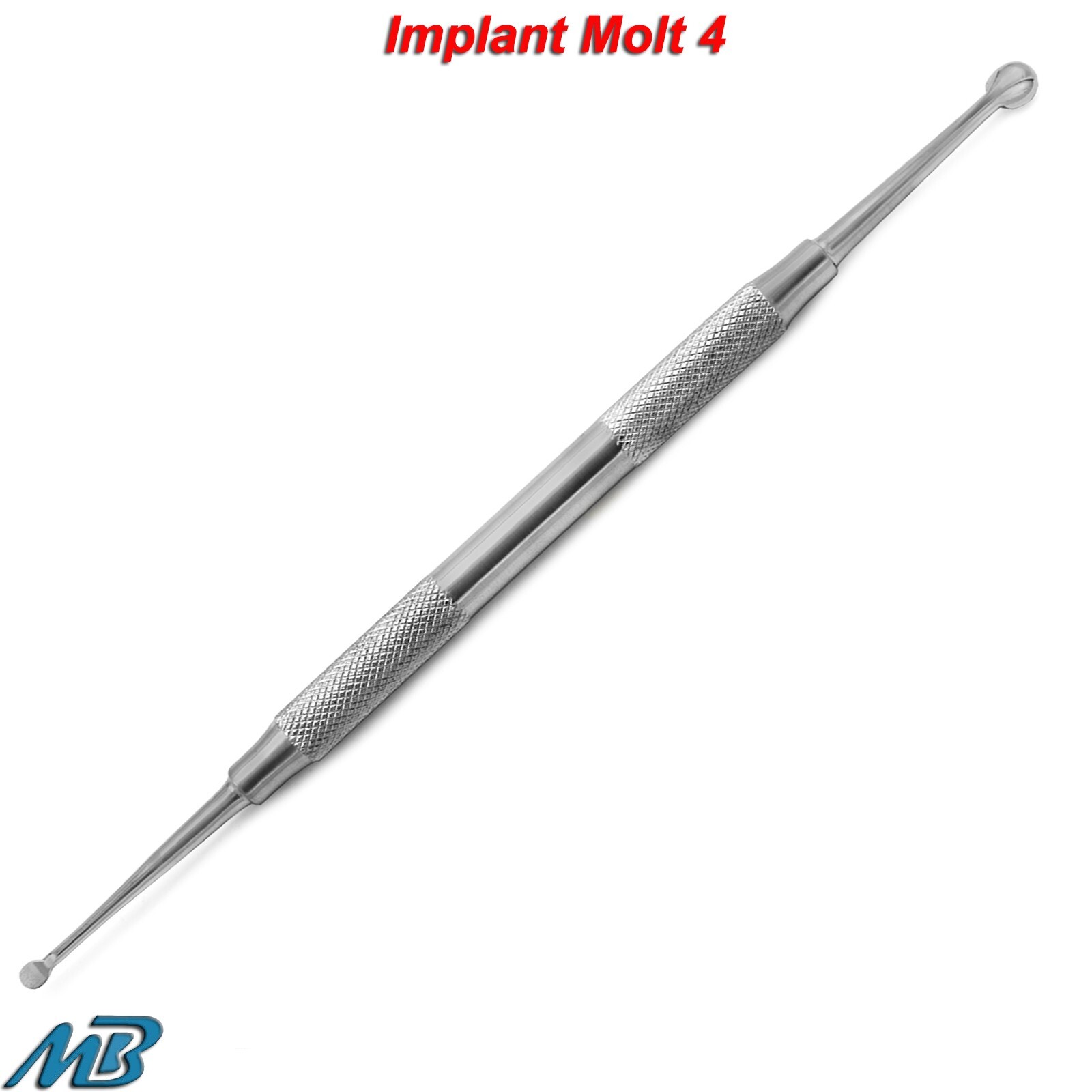 Dental Periosteal Elevator Molt #4 Bone Curette Double Ended Implant Surgical CE