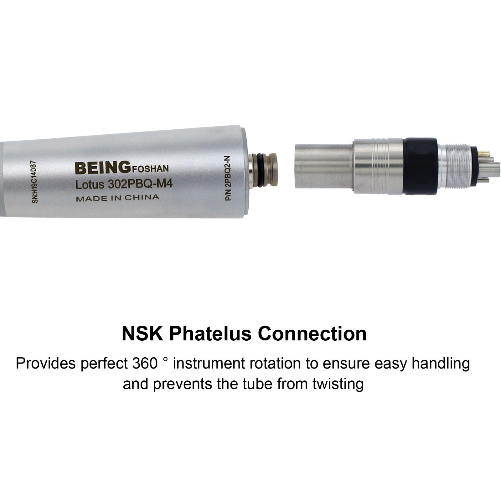 BEING Dental High Speed Handpiece Fiber Optic Small Mini Head NSK Coupler 4 6H