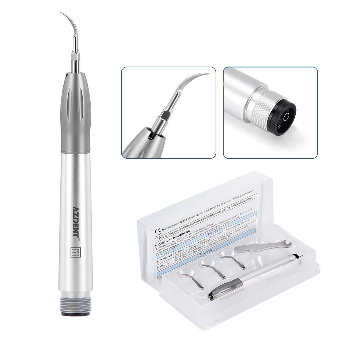 AZDENT Dental Ultrasonic Air Perio Scaler Handpiece Sonic Scaler 2 Hole/4Hole