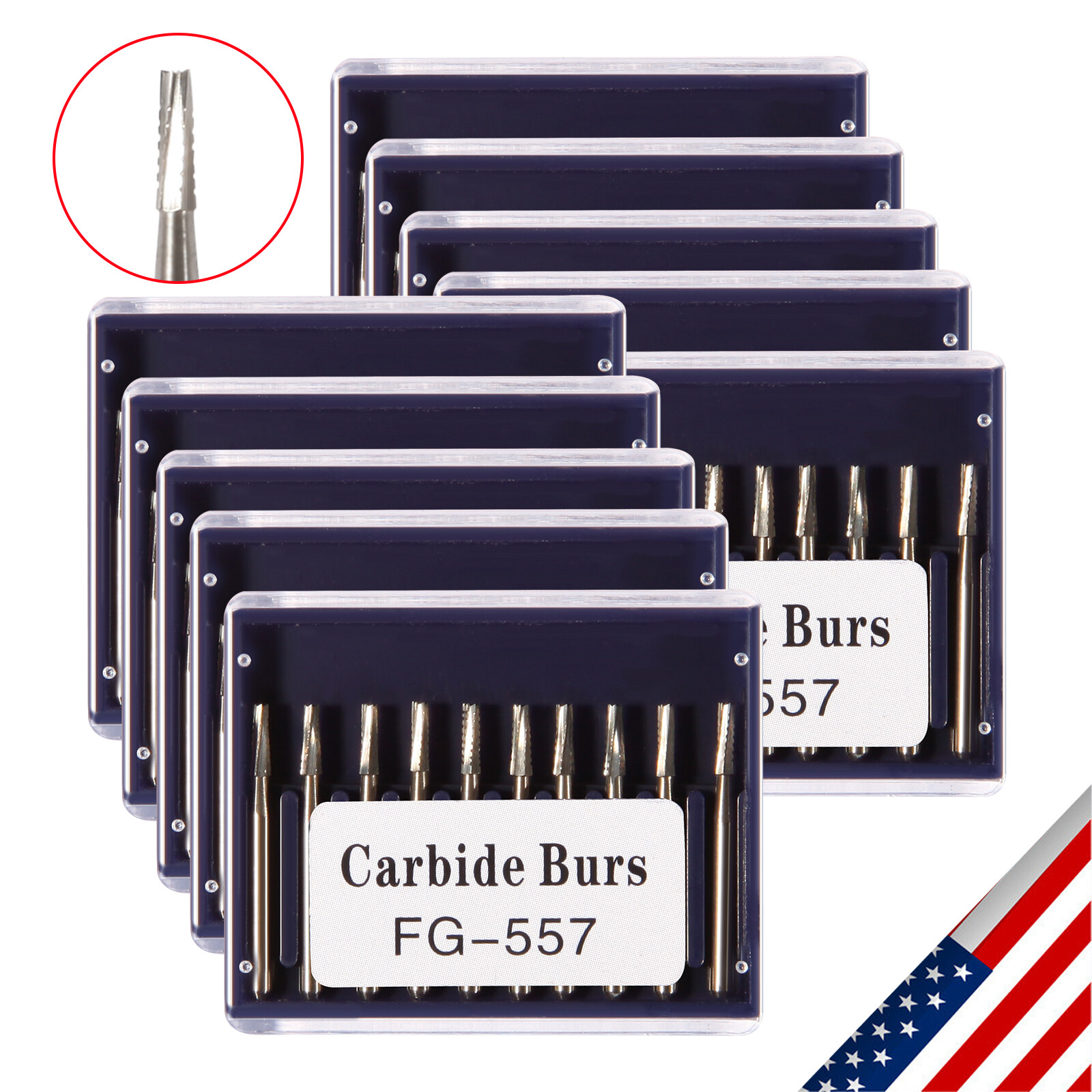 FG557 Carbide Burs FG 557 Friction Grip up to 100 Bur