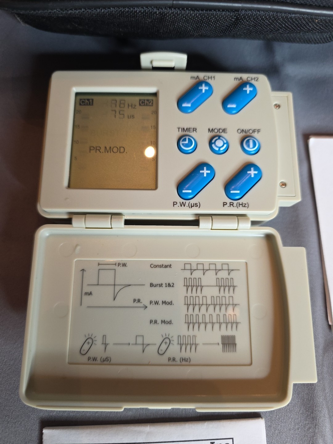 Biomedical Life Systems Impulse TENS D5 Dual Channel Pain Relief Unit Kit