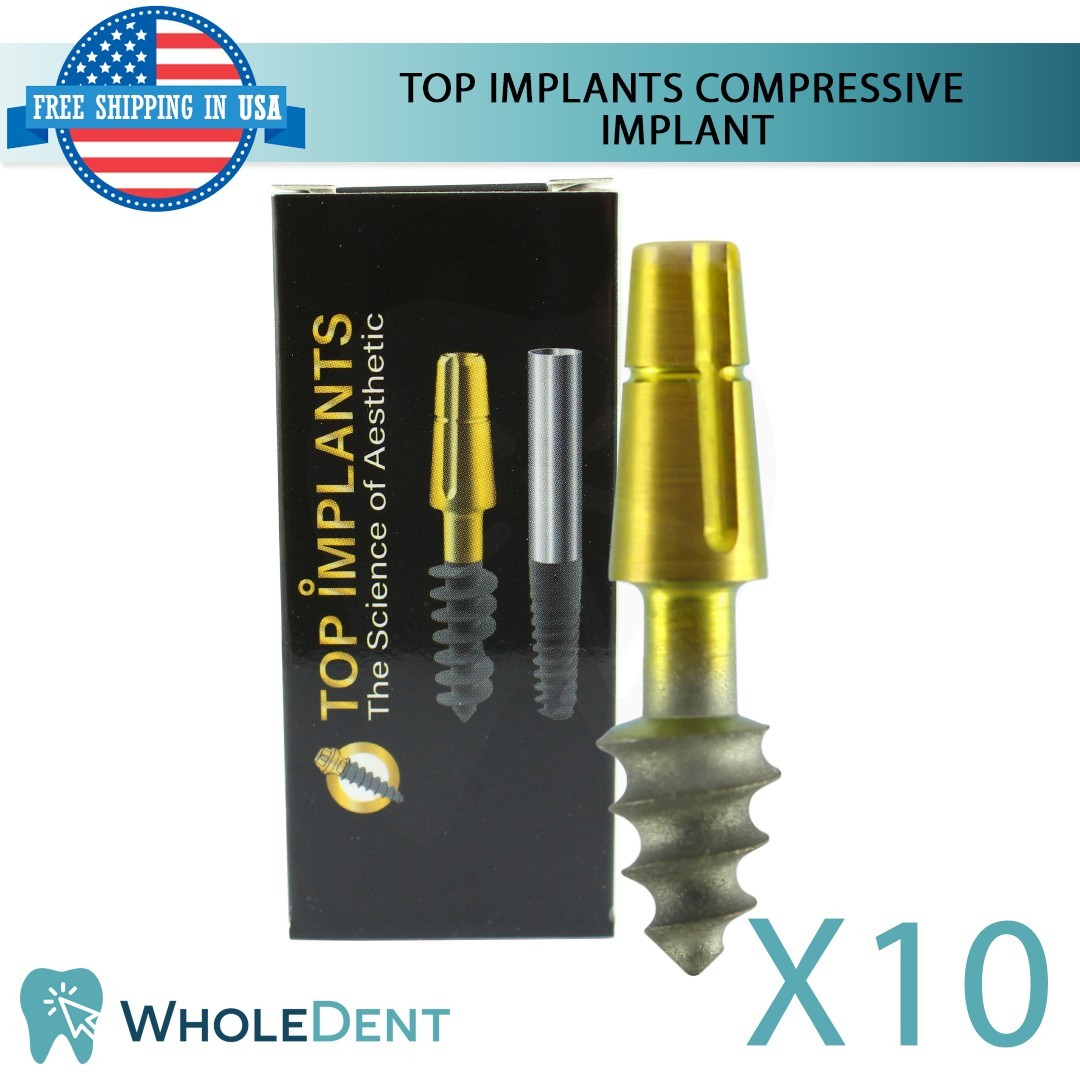 X10 Dental Compressive Monoblock Fixture Titanium Sterile SLA Surface Dentistry