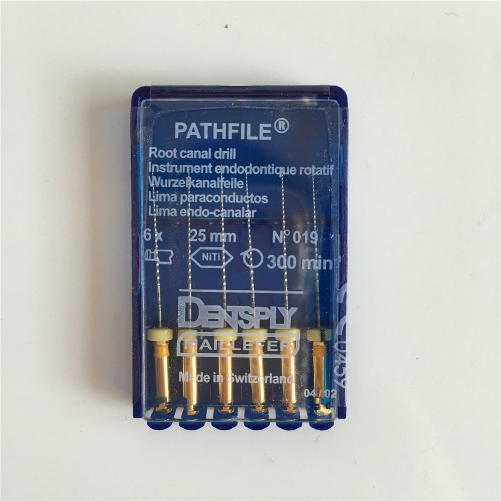 Dentsply Pathfile Root Canal Rotary Dental Files 1 x 6 File Pack 019 25mm