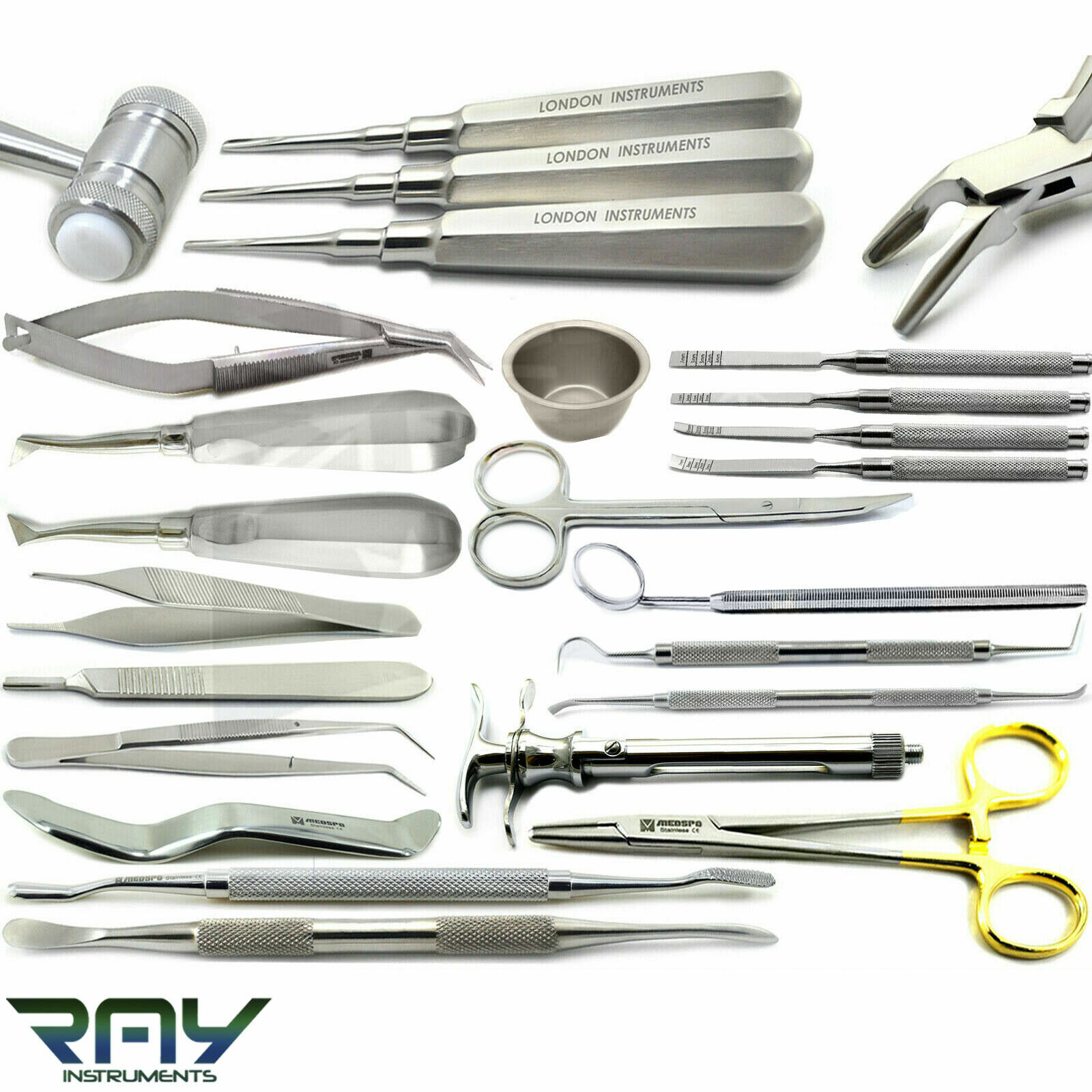 Dental Surgical Oral Surgery Extracting Elevators Bone Implant Micro Surgery Kit