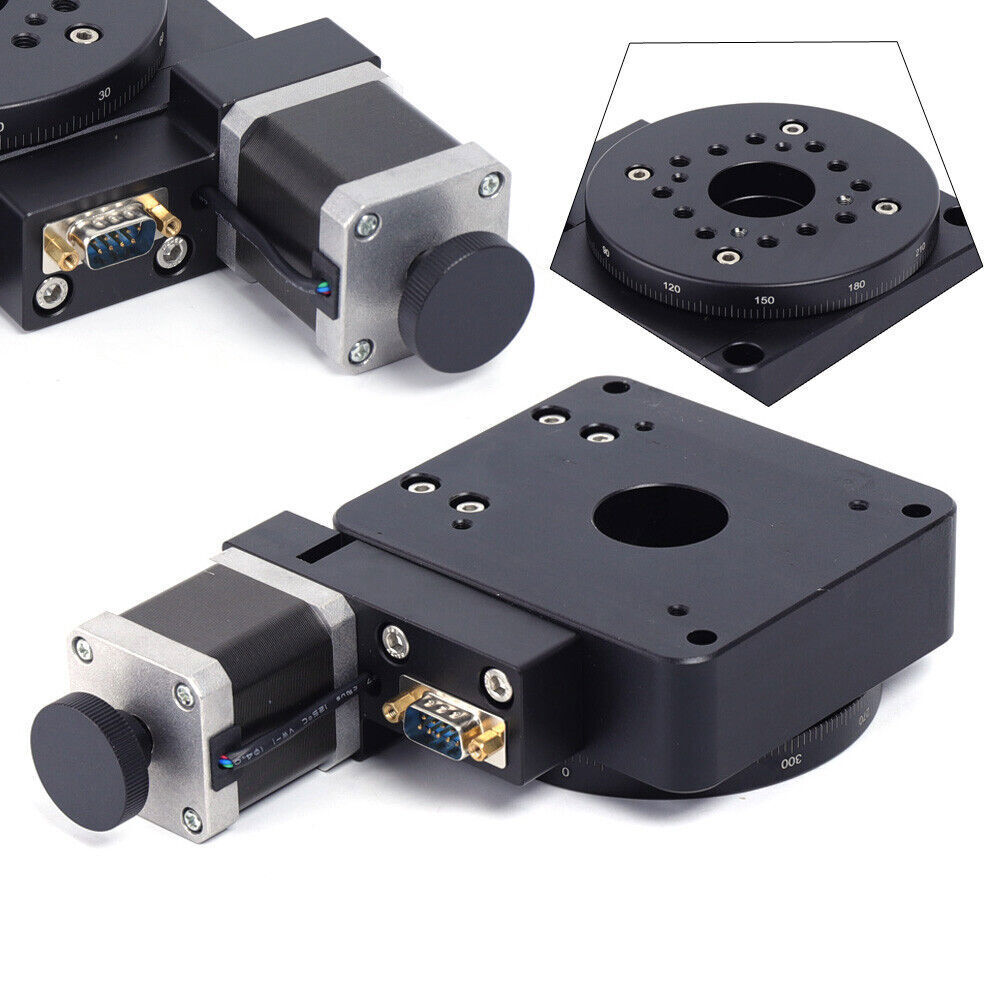 Electric 360?? Rotating Platform Optical Rotation Stage HT03RA100 High-Precision