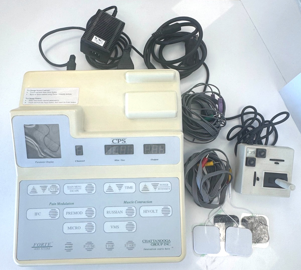 Chattanooga Forte 400 STIM CPS E-Stim with PCC and Leads