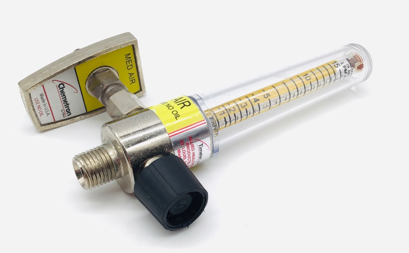 Allied Chemetron Med Air Flowmeter 15 LMP 50 PSI