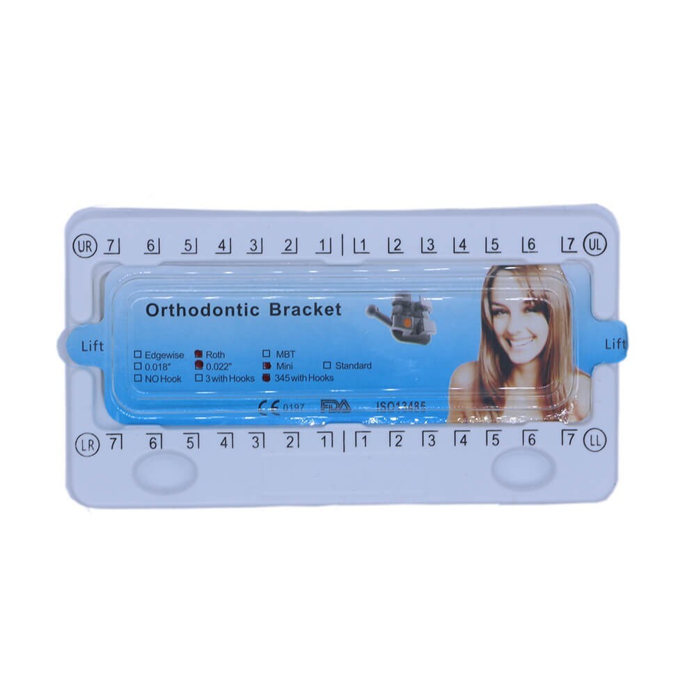 10 Kits Dental Orthodontic Bracket Brace Mini Roth 022 345 Hooks Monoblock