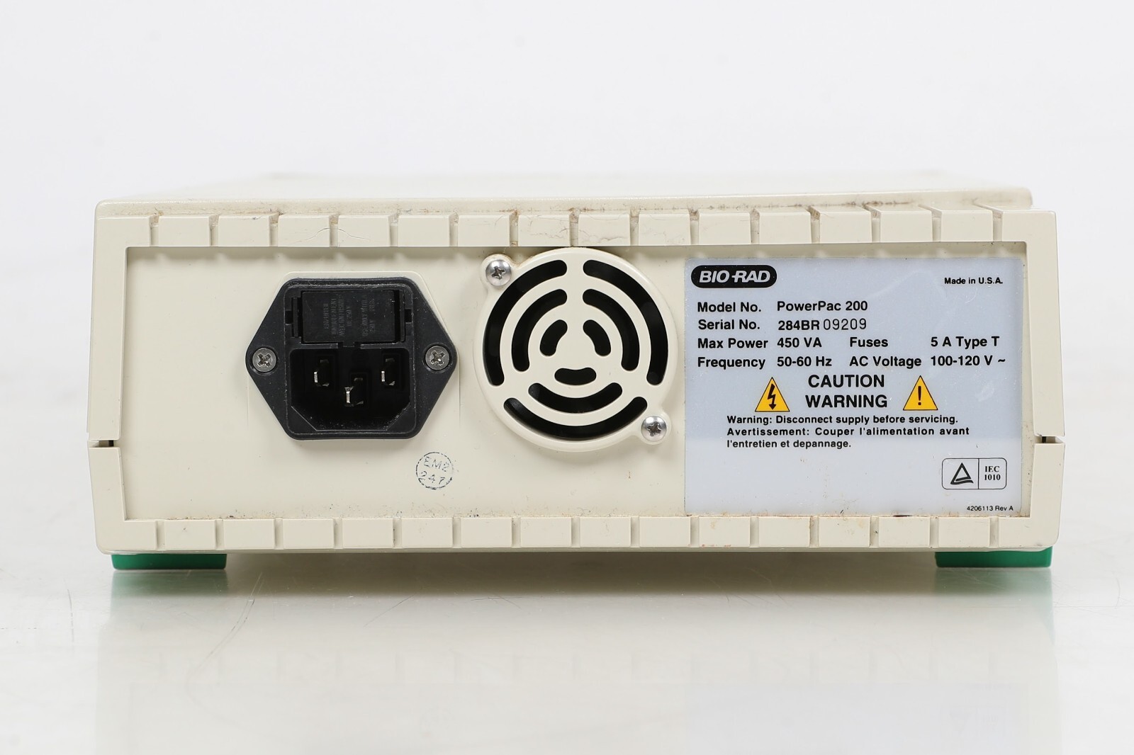 Bio-Rad PowerPac 200 High Current Power Supply, 200V, 2 Amp