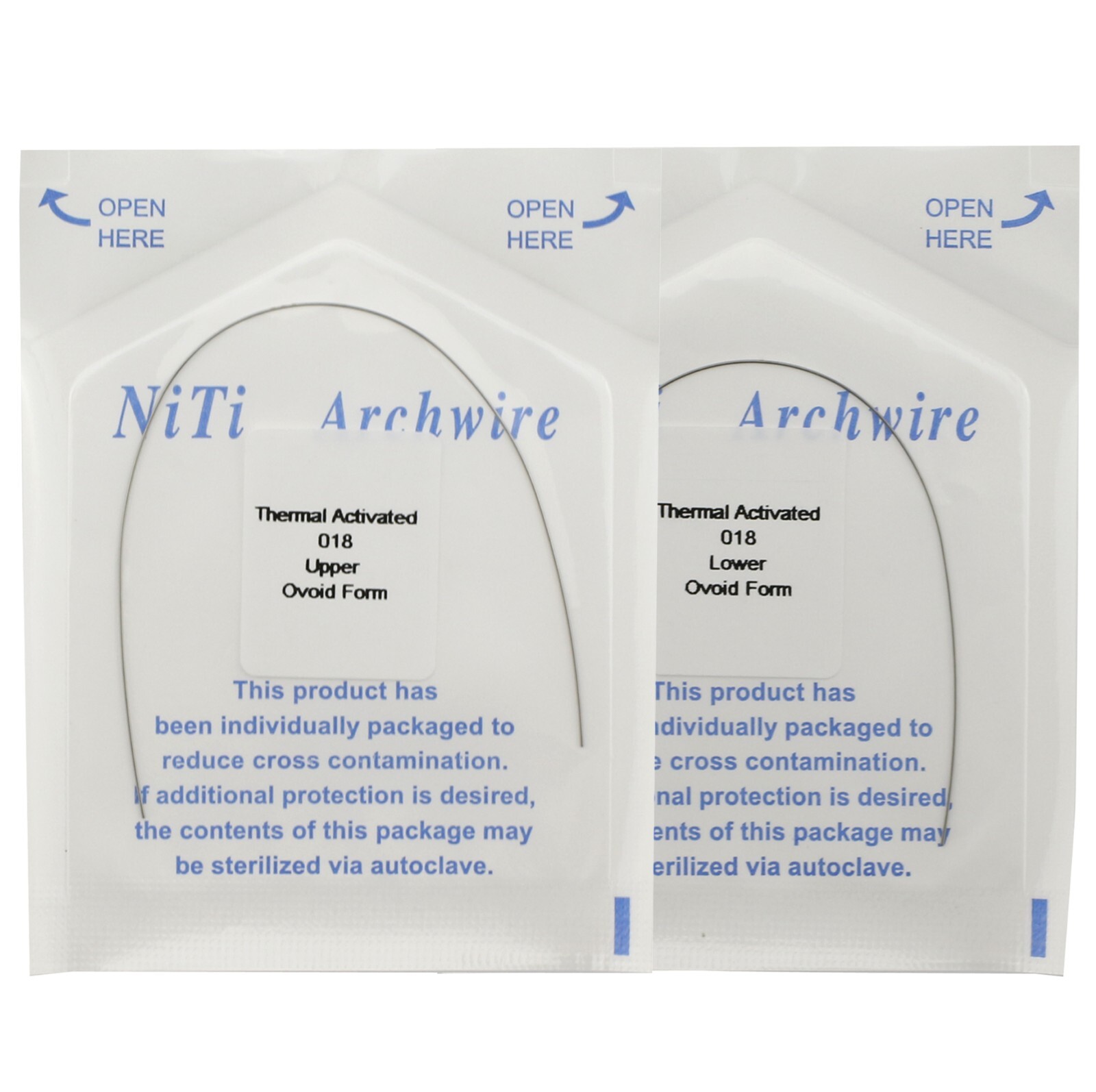 Dental Orthodontic Arch Wire Rectangular Round Thermal Activated 13 18 1725 1925