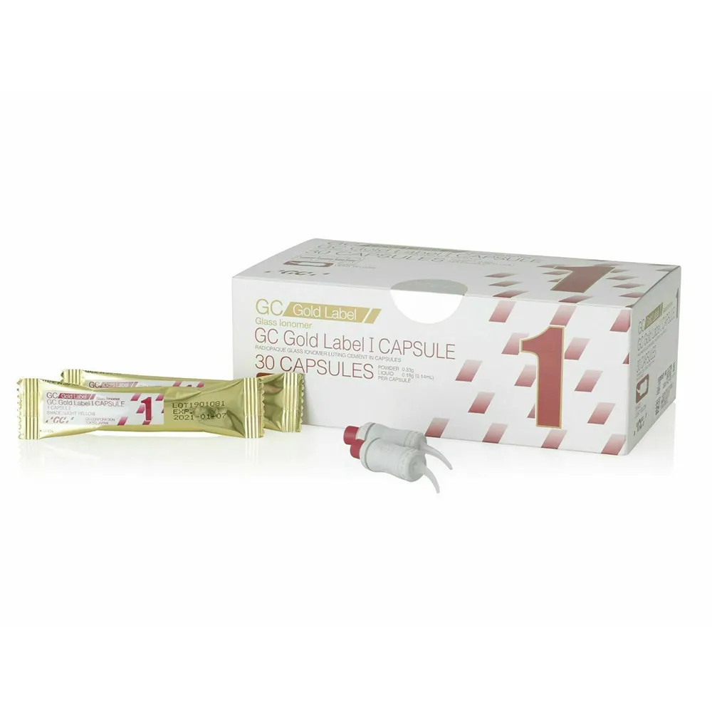 GC Fuji & Gold Label 30 Capsules Box Of 1 GIC | Glass Ionomer FREE SHIPPING