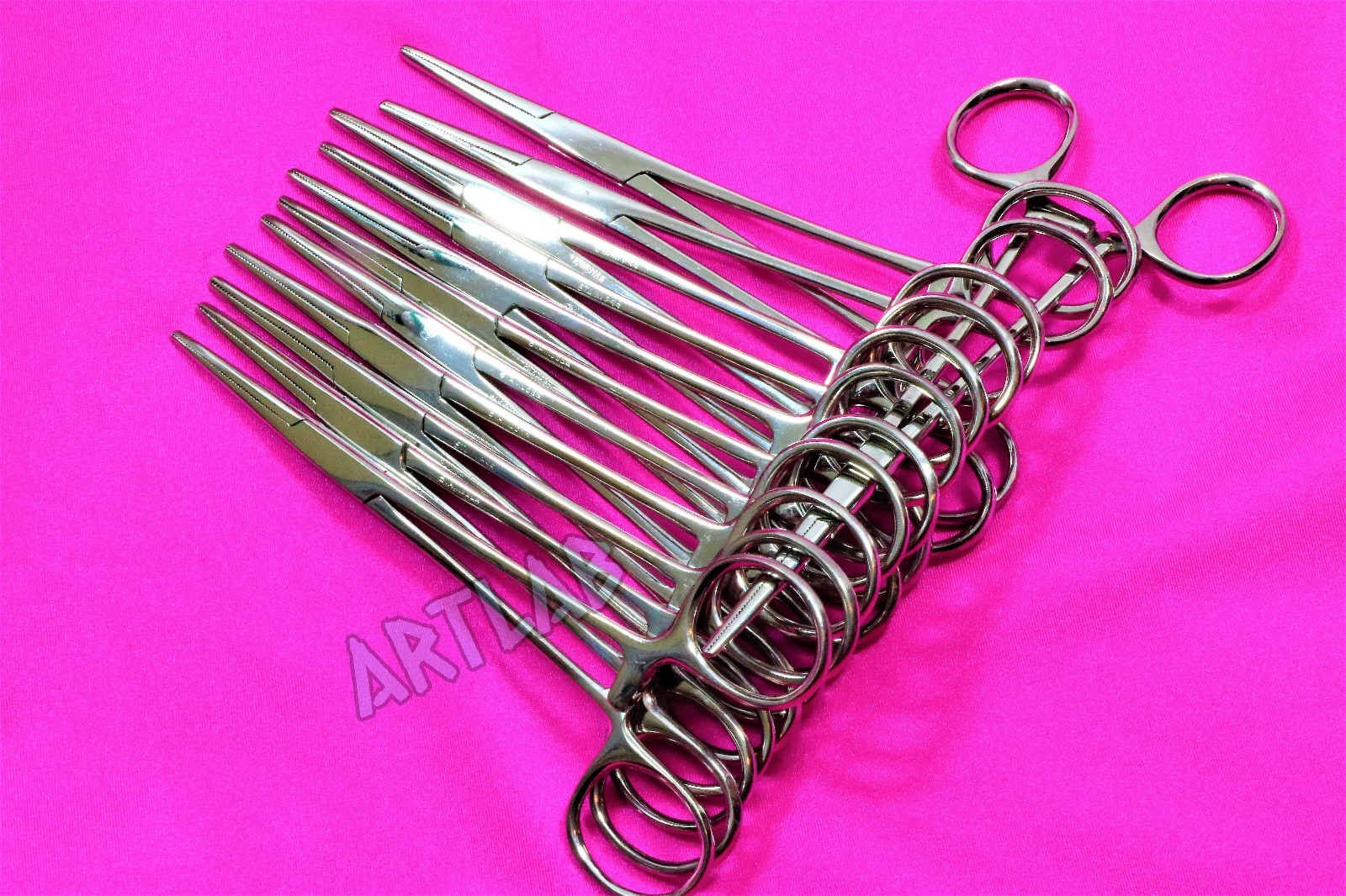 12 PC MOSQUITO HEMOSTAT FORCEPS 5″ STRAIGHT STAINLESS STEEL SURGICAL MEDICAL