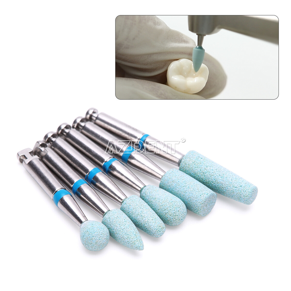 Dental Lab Ceramic Diamond Grinder Zirconia Porcelain Polishing HP Polisher Bur