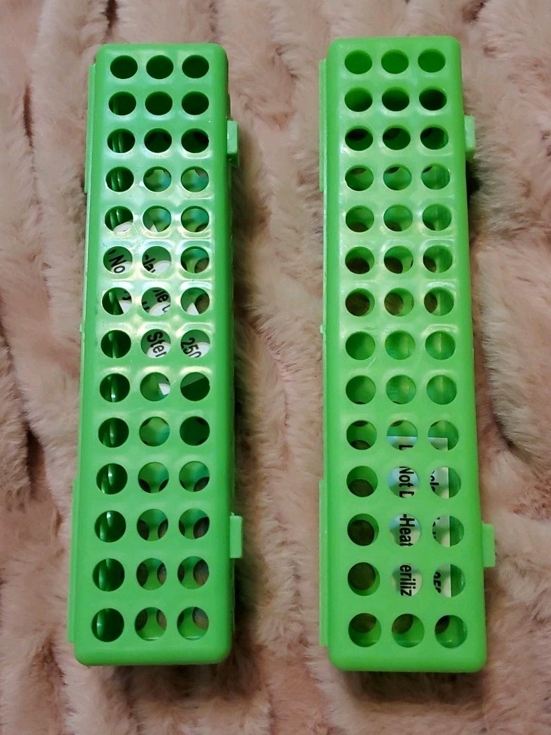 Lot of 2 – Dental Steri Container Sterilization Case Autoclavable to 250F