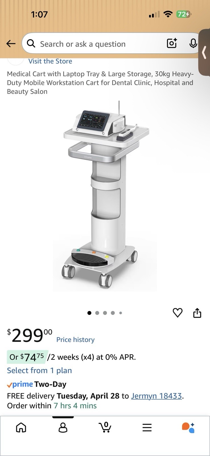 Medical Rolling Cart