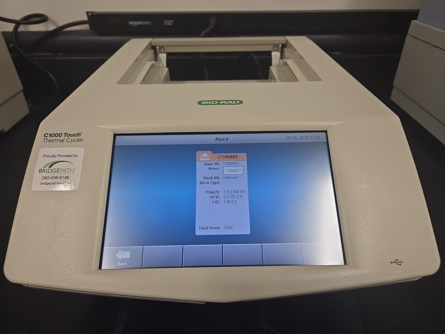 WORKING: BioRad C1000 Touch Thermal Cycler (Base Unit)
