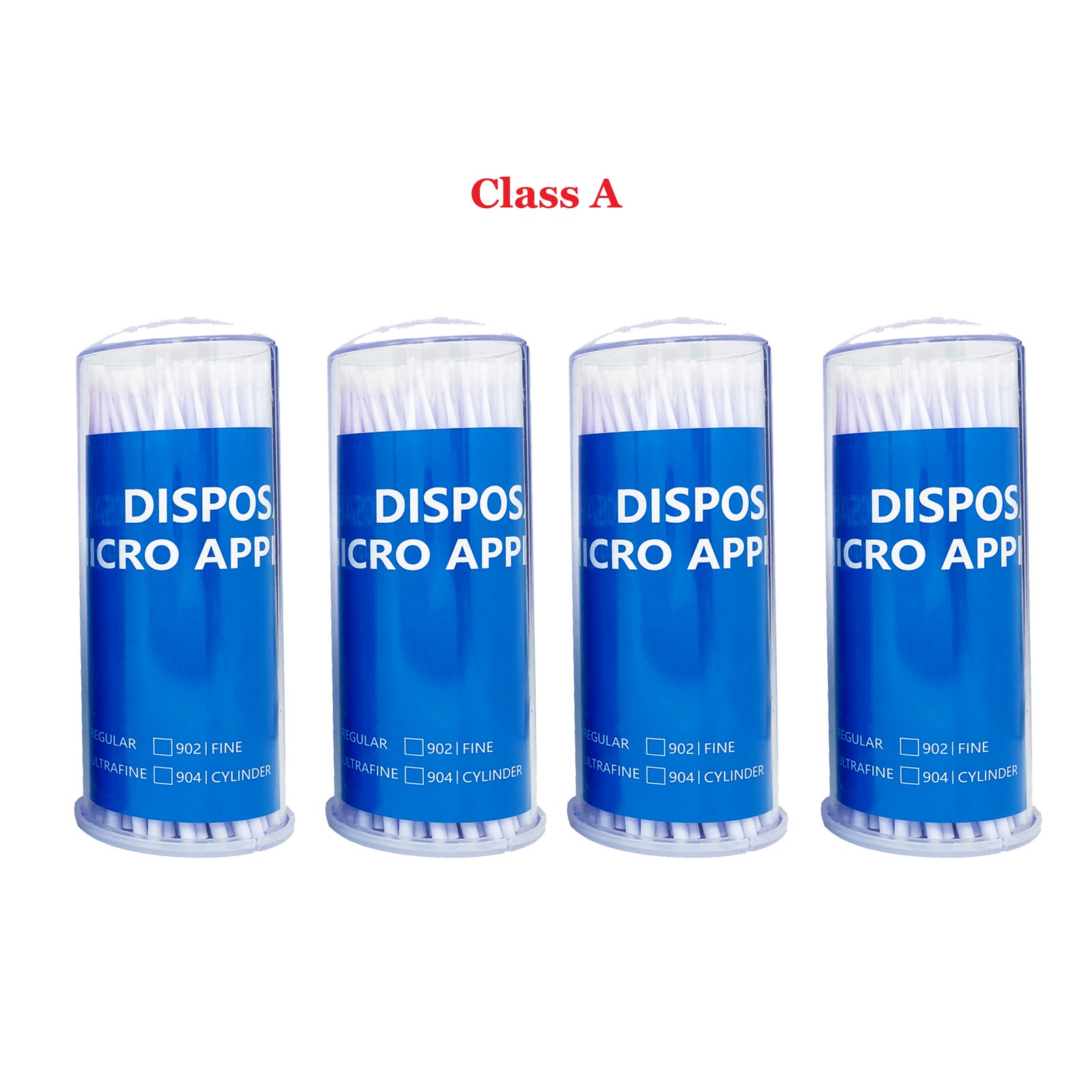 400 Micro Applicator Brushes Super Fine Tips (4 Kegs) White Disposable Dental