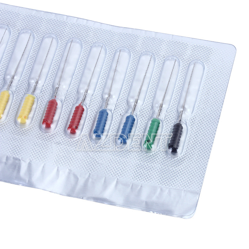 5 Packs Dental Endodontic Stainless Steel Barbed Broaches 25mm Endo Files Mixed