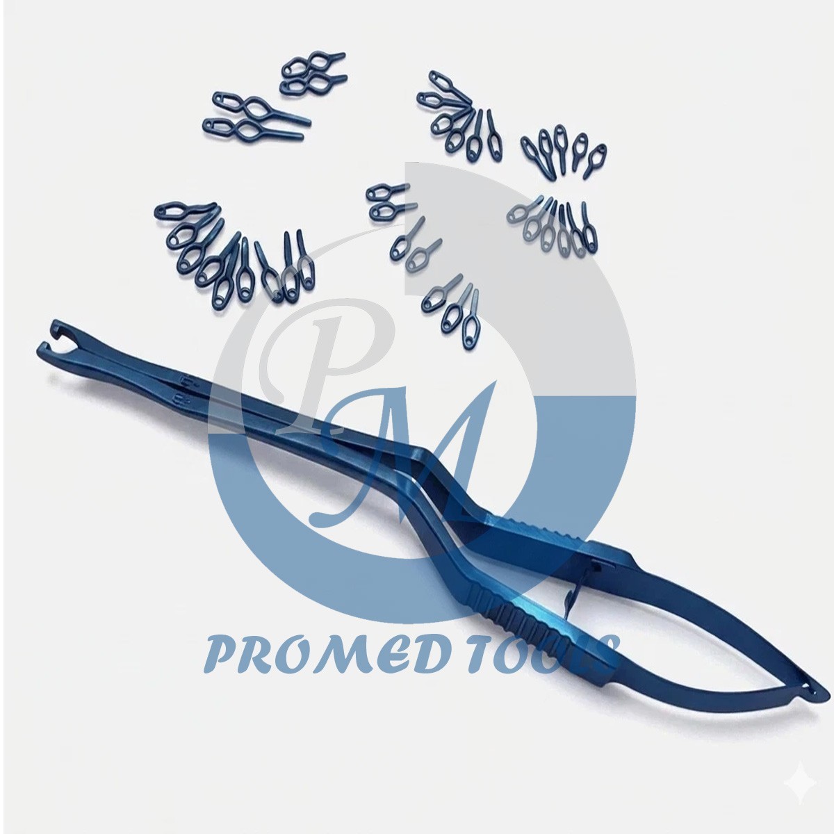 Aneurysm Titanium Clips Set | 40 Clips + Rotating Clip Applicator Instrument
