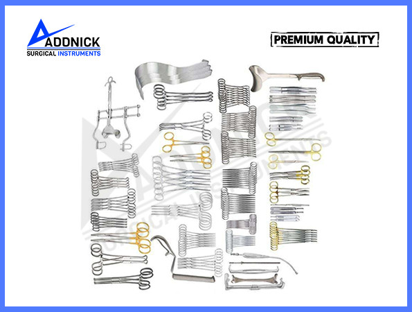 42 PCs Basic Laparotomy Set Surgical Instruments for Plastic & Abdominal Surgery