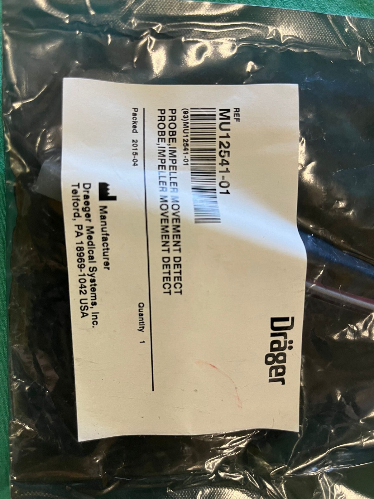 Drager Impeller Movement Detect Probe MU12541-01