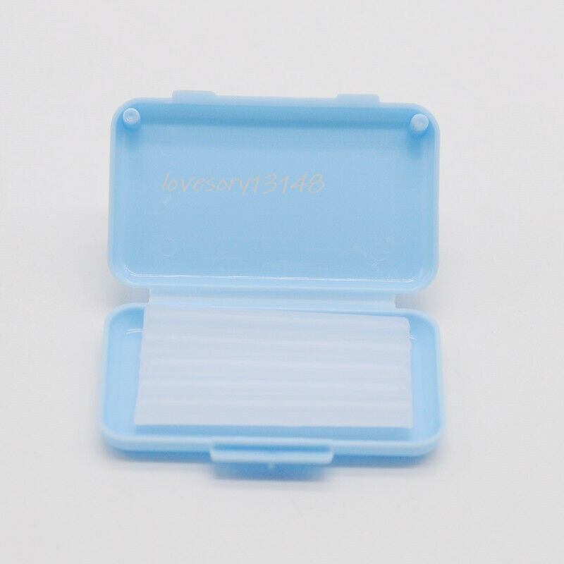 20 Packs Dental Orthodontics Wax Blue Mint Scent For Braces Gum Irritation