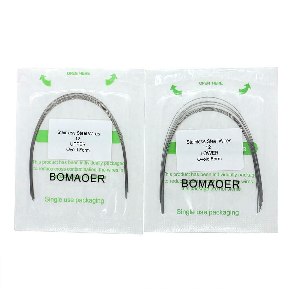 50Packs Dental Orthodontic Staineless Steel Round Arch Wire Ovoid Form 012 Upper