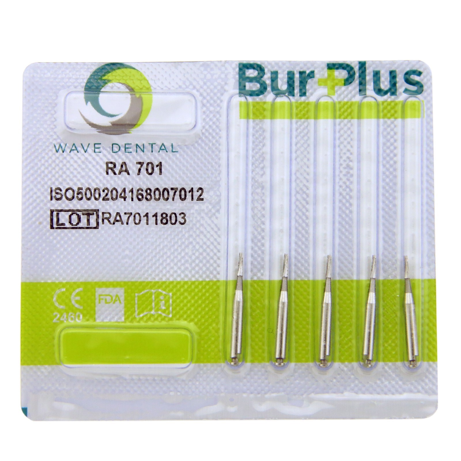 WAVE Dental Carbide Burs Latch Bur RA 699 701 702 Taper Fissure for Slow Speed