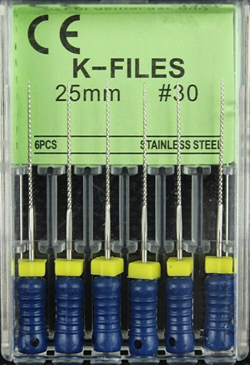 10 Packs Dental K-files 21/25mm Endodontic Hand Use Endo Root Canal Files-