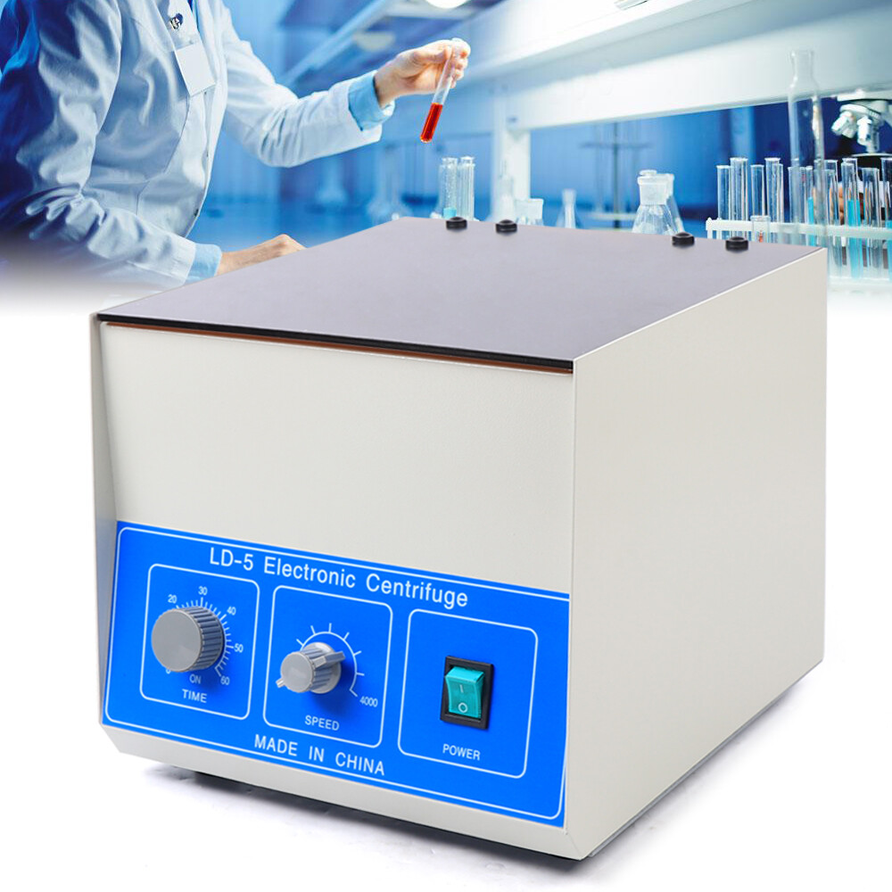 Electric Lab Centrifuge 4000 RPM 50 mL × 8 Benchtop 110V Timer 0-60min