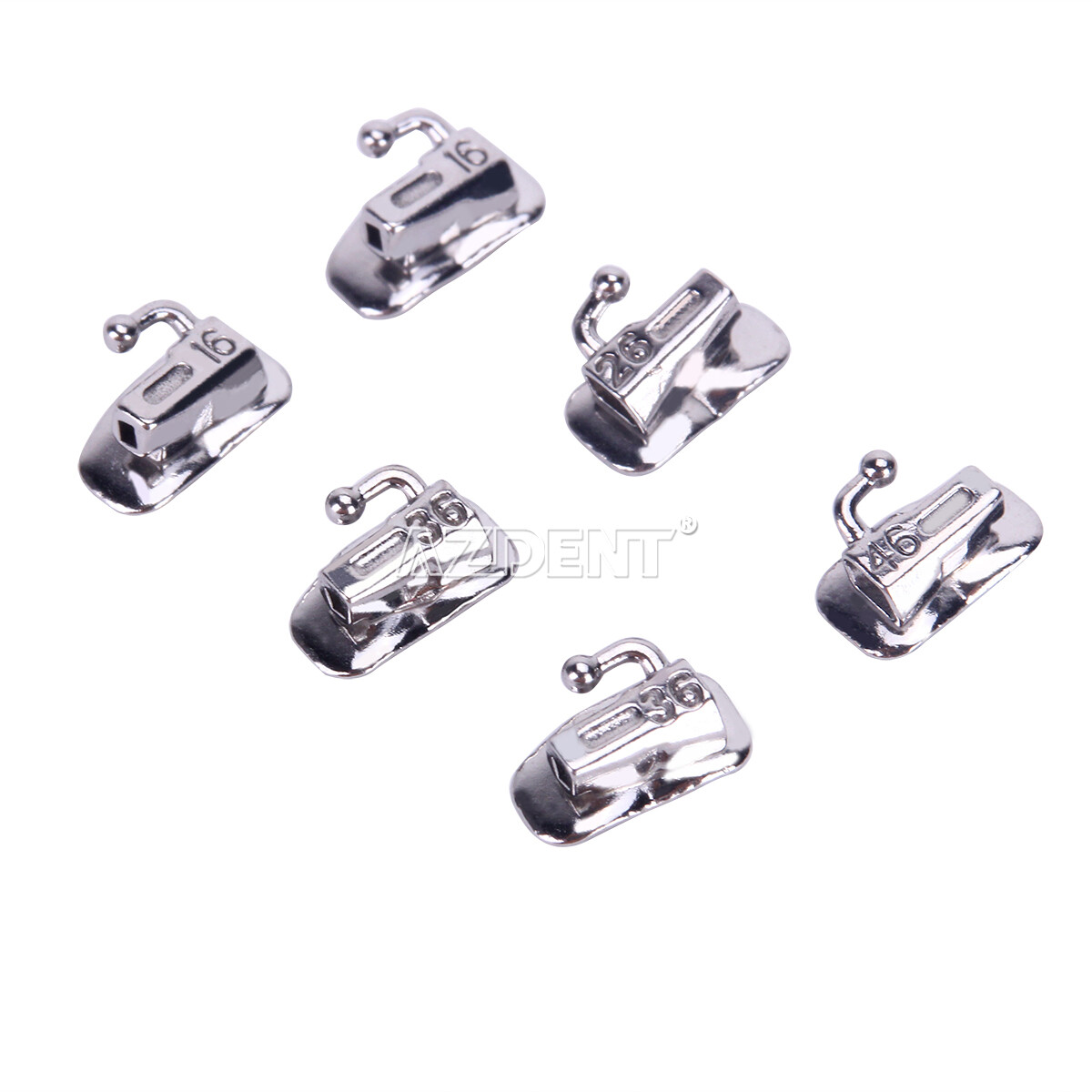 Dental Orthodontic 1st Molar Roth 022 Buccal Tube Bondable N-conv Mesh Base USA