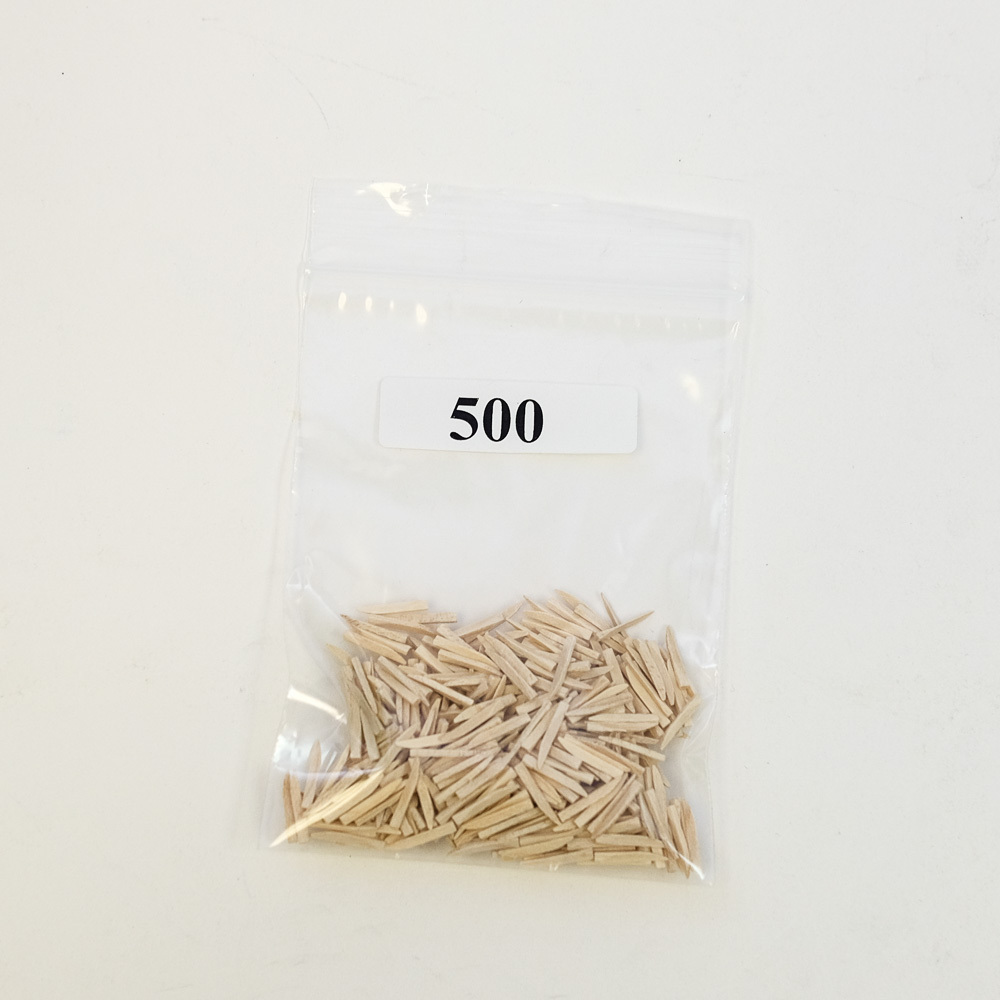 NEW DENTAL DISPOSABLE CURVED CONTOURED WOOD WEDGES NATURAL 500 PK SMALL SIZE