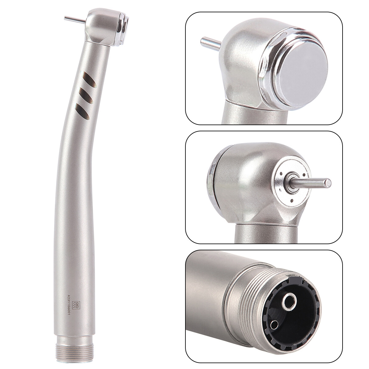 AZDENT Dental Torque Head High Speed Handpiece Triple Water Spray 4Holes/2Holes