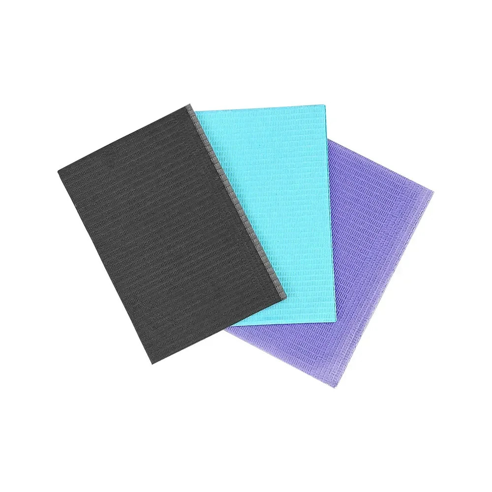 125 Pcs Disposable Dental Patient Bibs Waterproof Cleaning Pads for Drilling