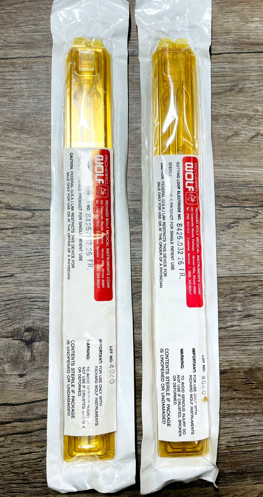 Richard Wolf 8426.032 Cutting Loop Electrode 26 FR Sterile Lot of 2 Sealed New