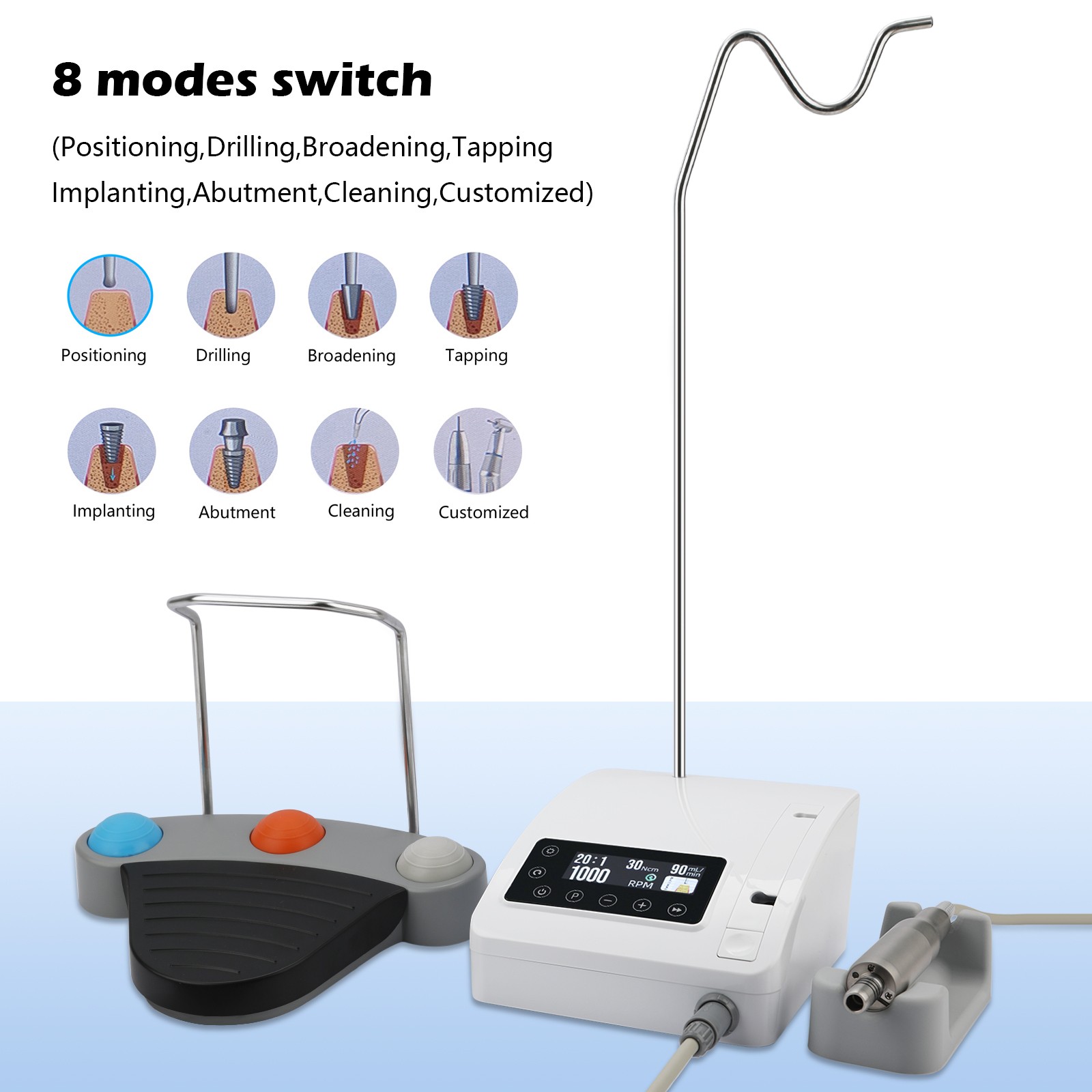 Dental Mini Implant Motor Surgical Brushless LED Electric Motor Surgery PLH‑VM3