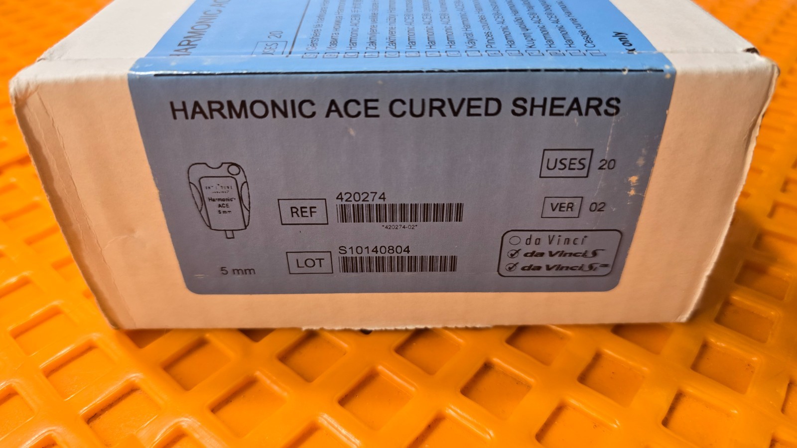 Intuitive Surgical 420274 harmonic Ace Curved Shears 5mm