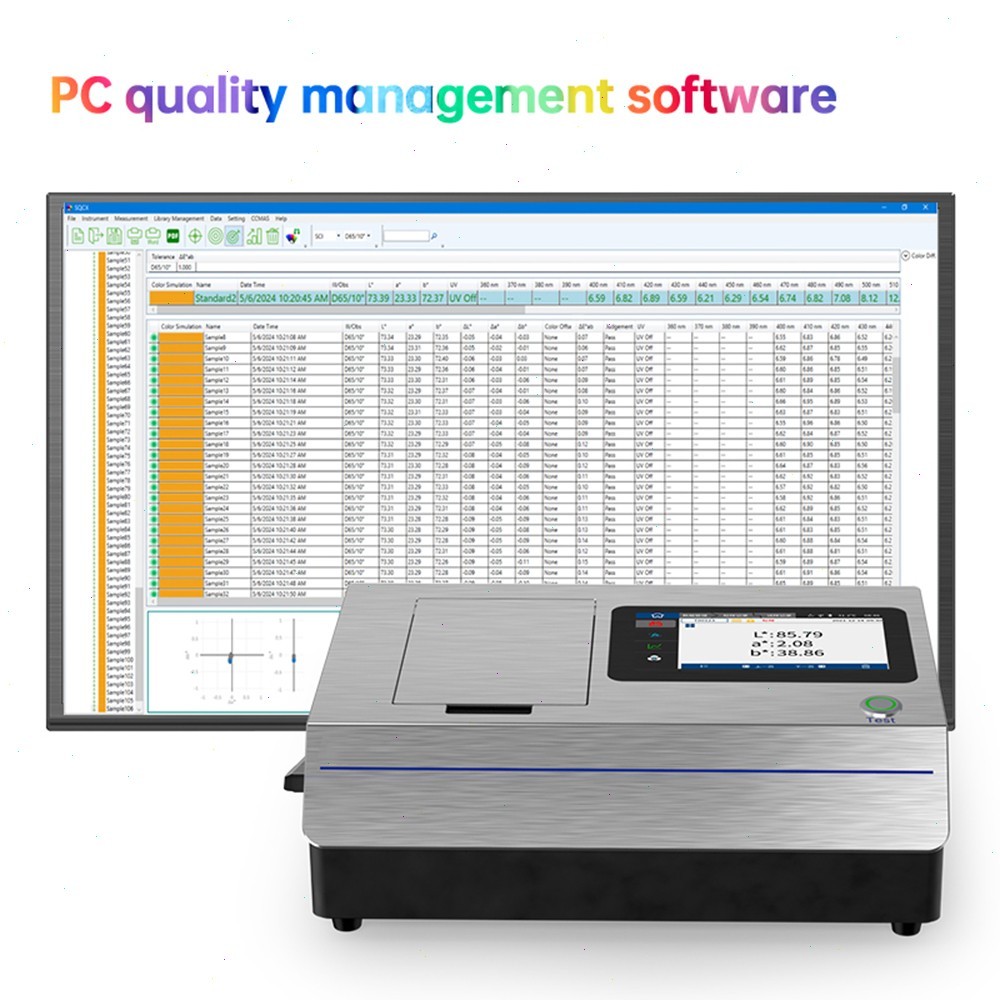 Liquid Colorimeter with Inter-instrument Error ΔE*ab within 0.25 Data Storage