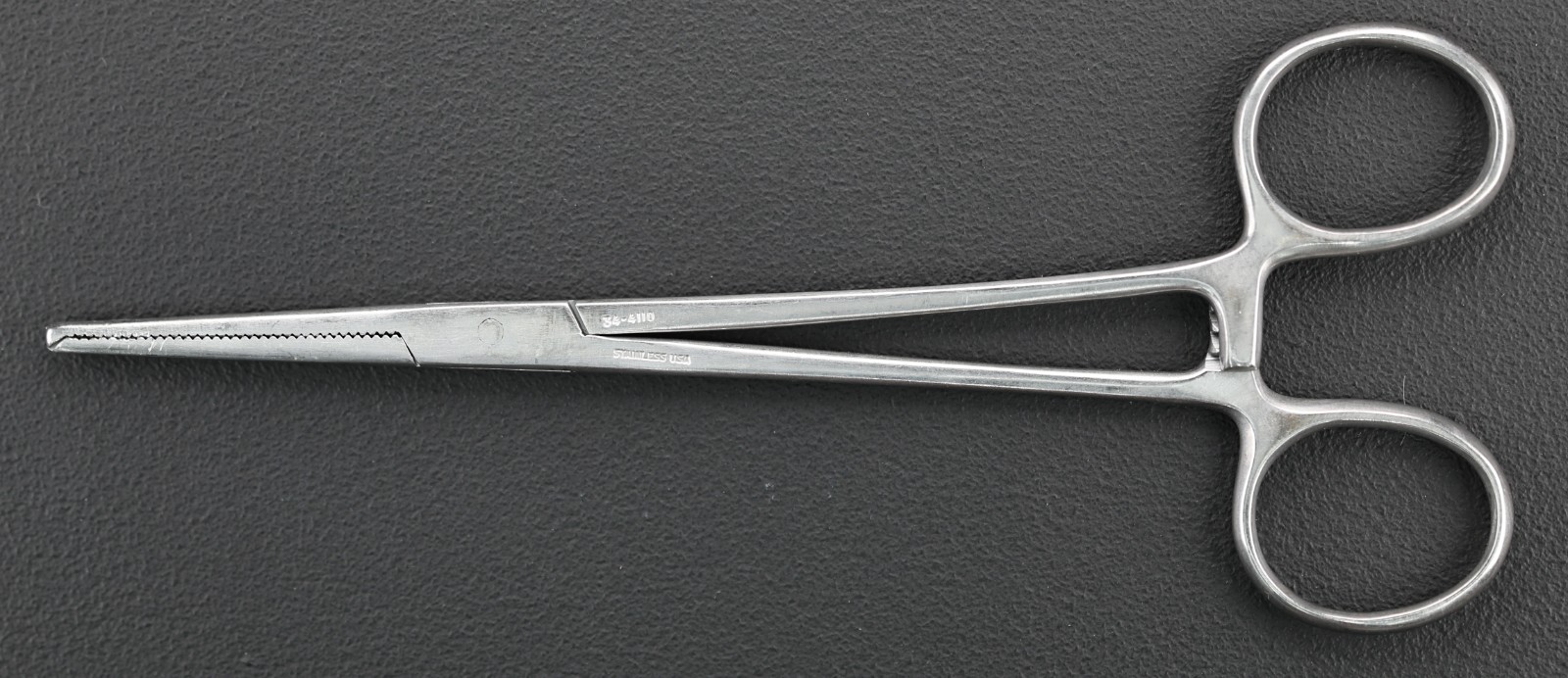 Codman 34-4110 Rochester-Ochsner Forceps, Straight, 1×2 Teeth, 167mm (6.5″)
