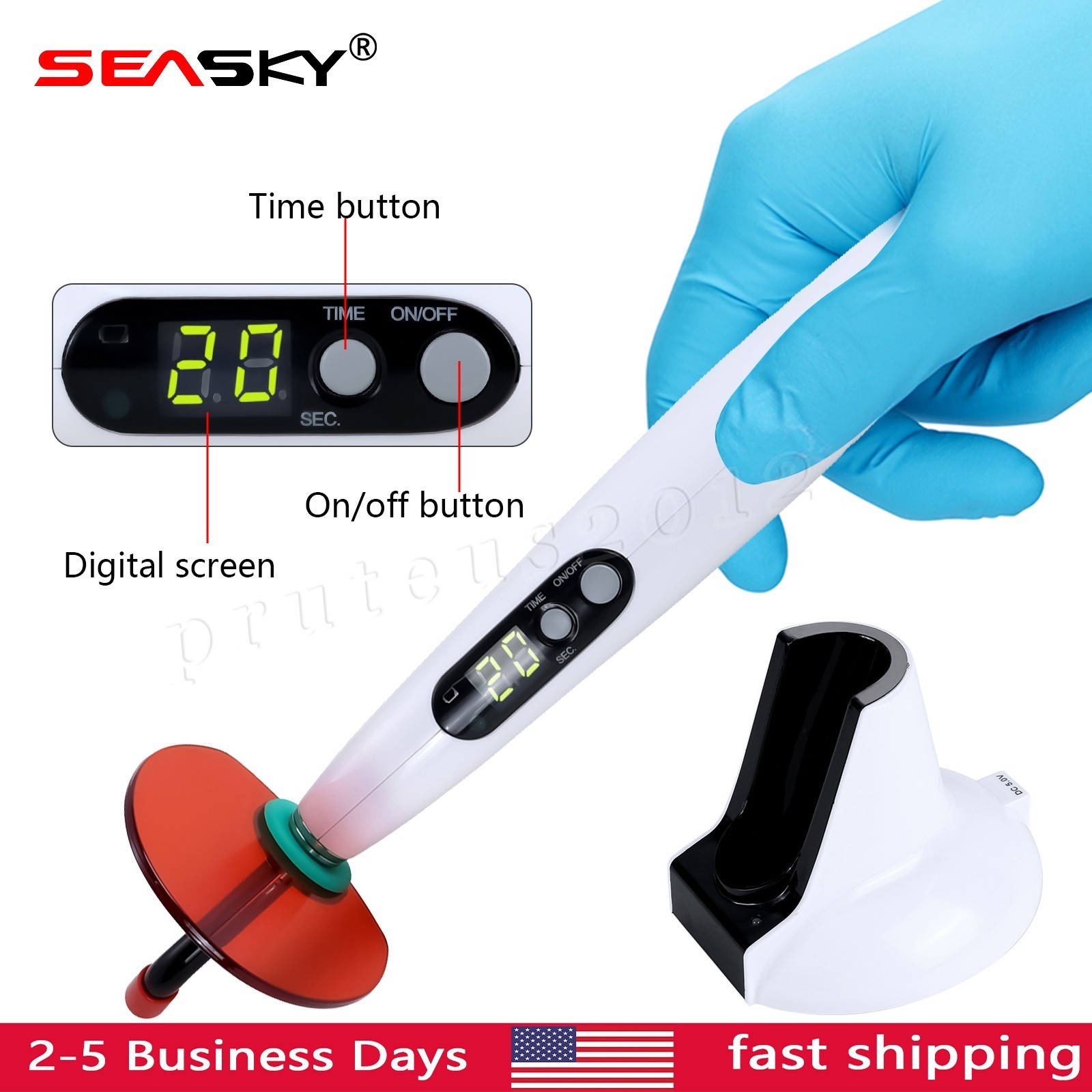 Dental LED Luz de Curado Lampara 1400mW fit LED-B SEASKY WOODPEX NEW