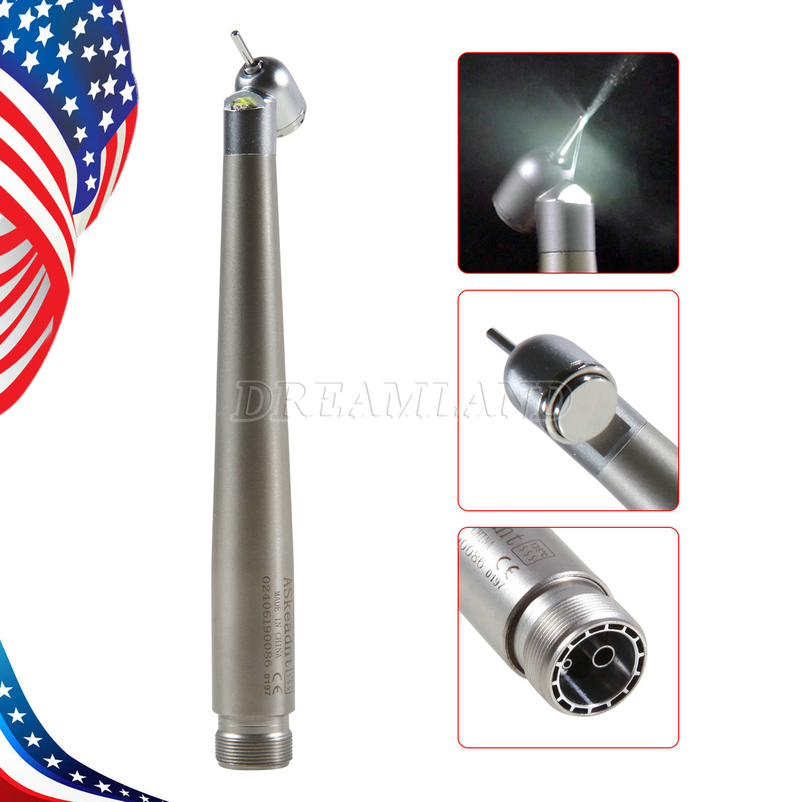 45° Surgical NSK PANA MAX Style Dental Pieza de mano alta velocidad 2Hole Borden