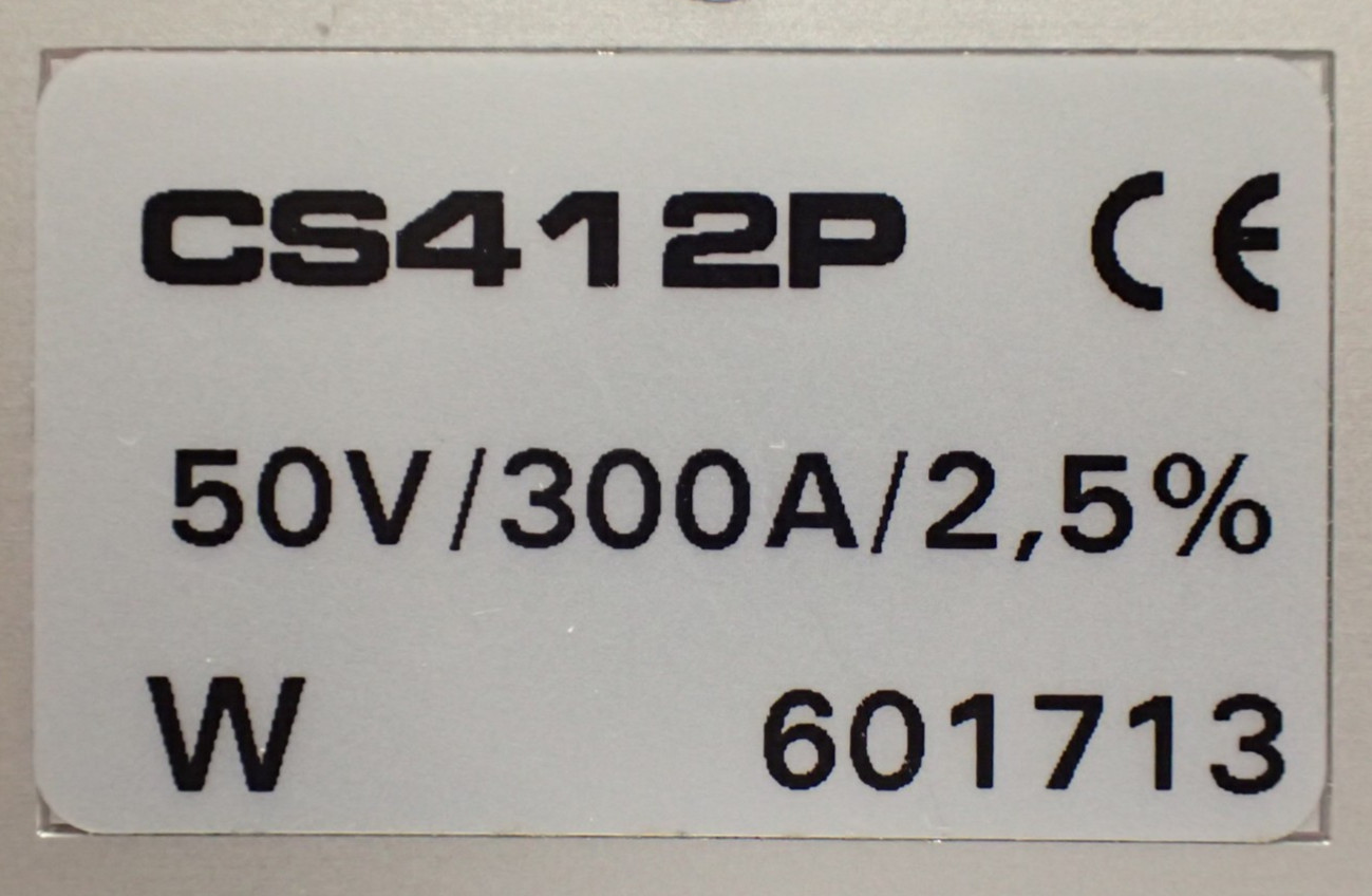 AMTRON CS412P 50V/300A/2,5% LASER DIODE CONTROLLER In 110-230Vac/50-60Hz TESTED