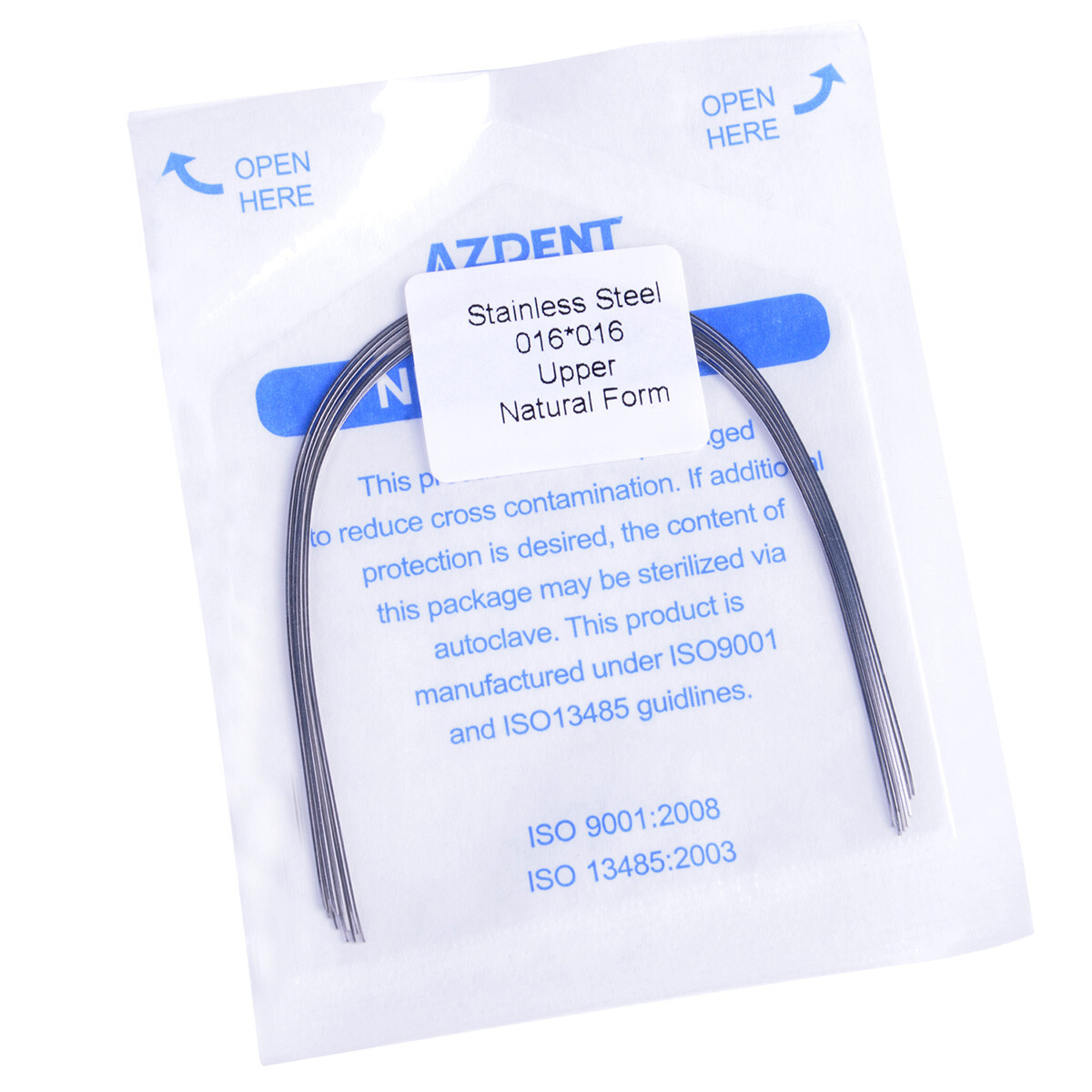 AZDENT Dental Orthodontic Rectangular Arch Wire Stainles Steel Ovoid/Nature Form