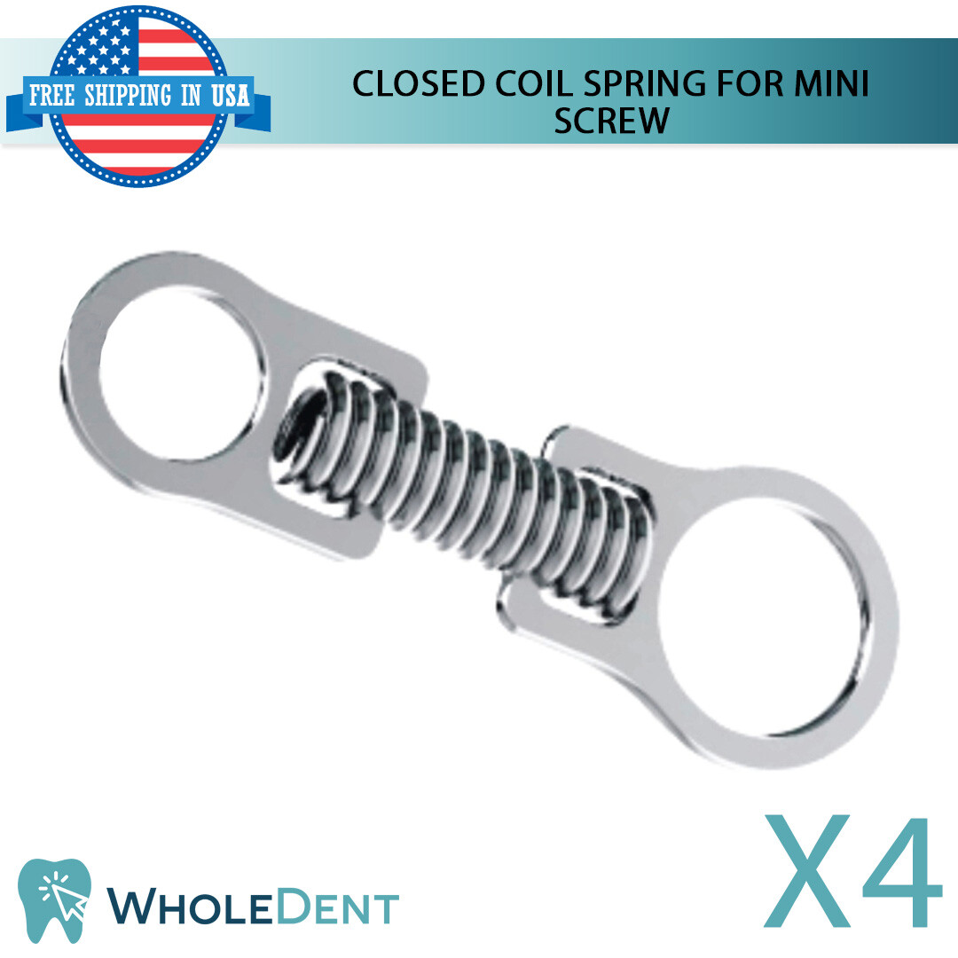 Orthodontic Dental NiTi Closed Coil Spring For Mini Screw w/eyelets 7mm Morelli