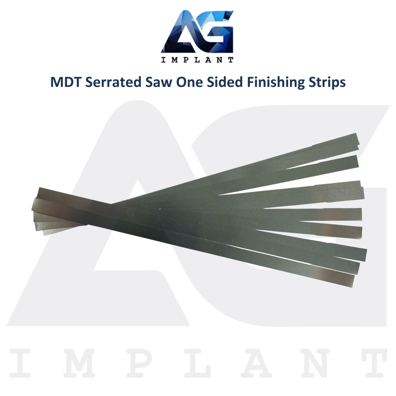 10pcs MDT Dental Serrated Saw One Sided Finishing Strips Material Removal