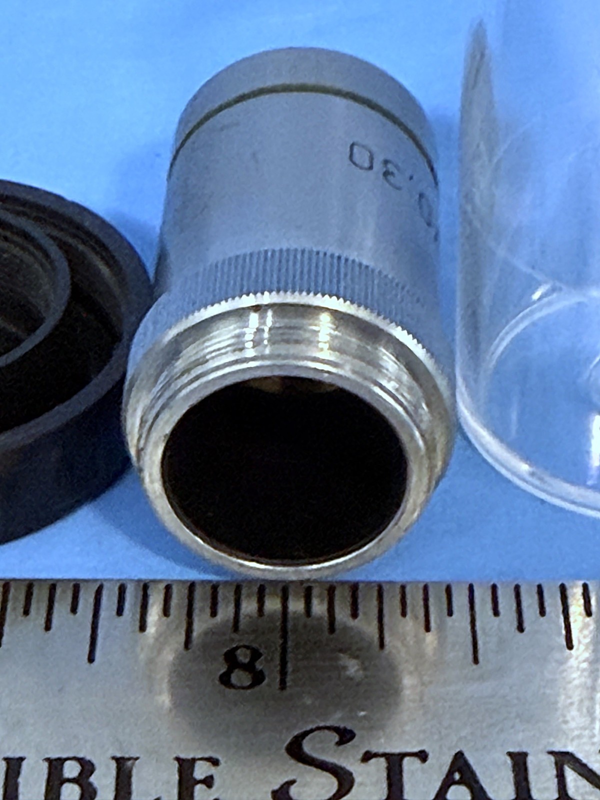 Microscope Objective Lens Set – 10/ 0, 30 – 40/ 0, 65 – 100/ 0, 30 OIL – GERMANY