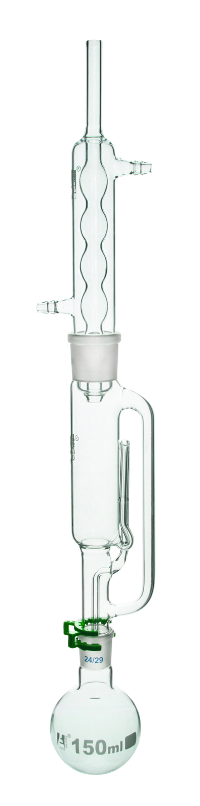 Soxhlet Extraction Apparatus – 60mL Extractor, 150mL Flask, Condenser – Eisco