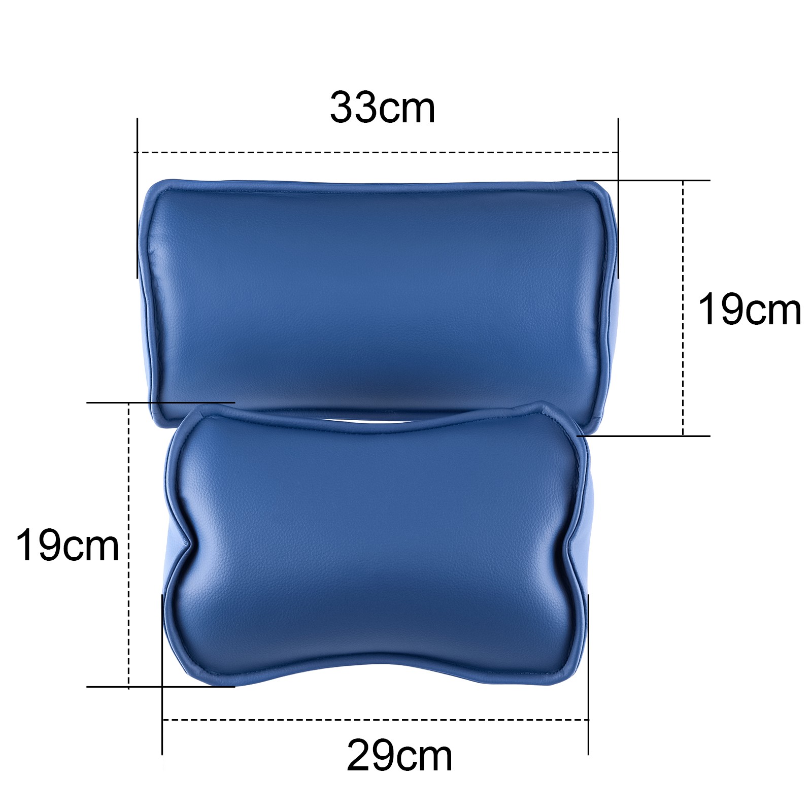 Memory Foam Dental Headrest and Lumbar Cushion Pillow for Dental Chair Dark Blue