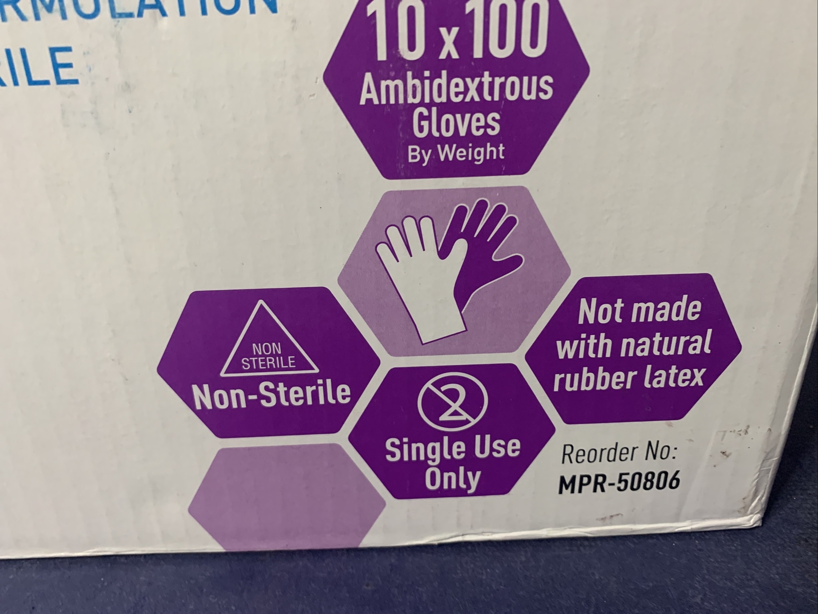 Med Pride – Synthetic Vinyl Exam Gloves – Size XL – Case Of 1000 – (MPR-50806)