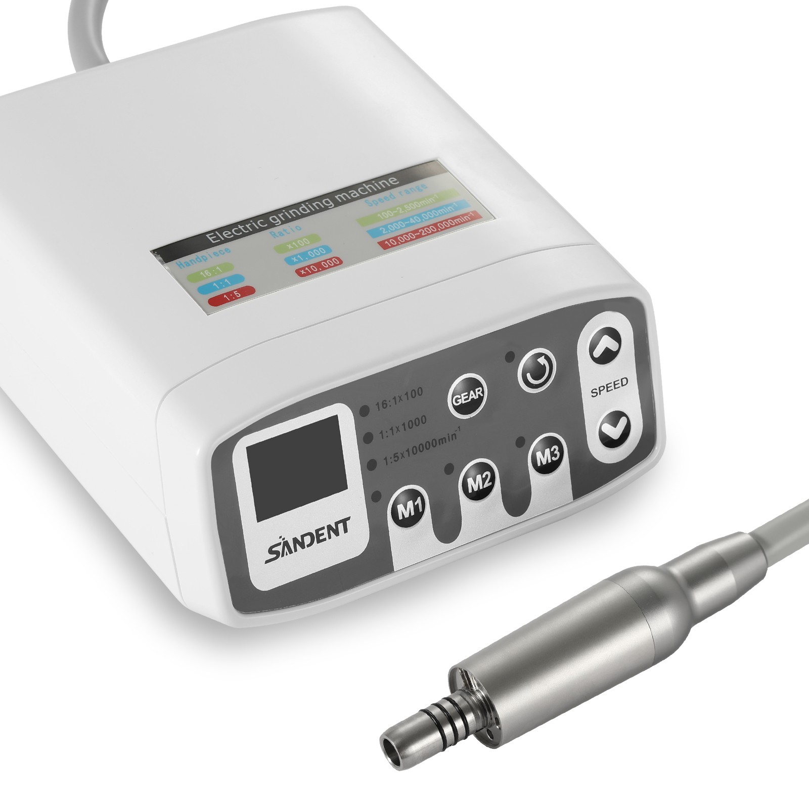 Electric Dental LED Brushless Micro Motor fit 1:1/1:5 /16:1 Handpiece SANDENT